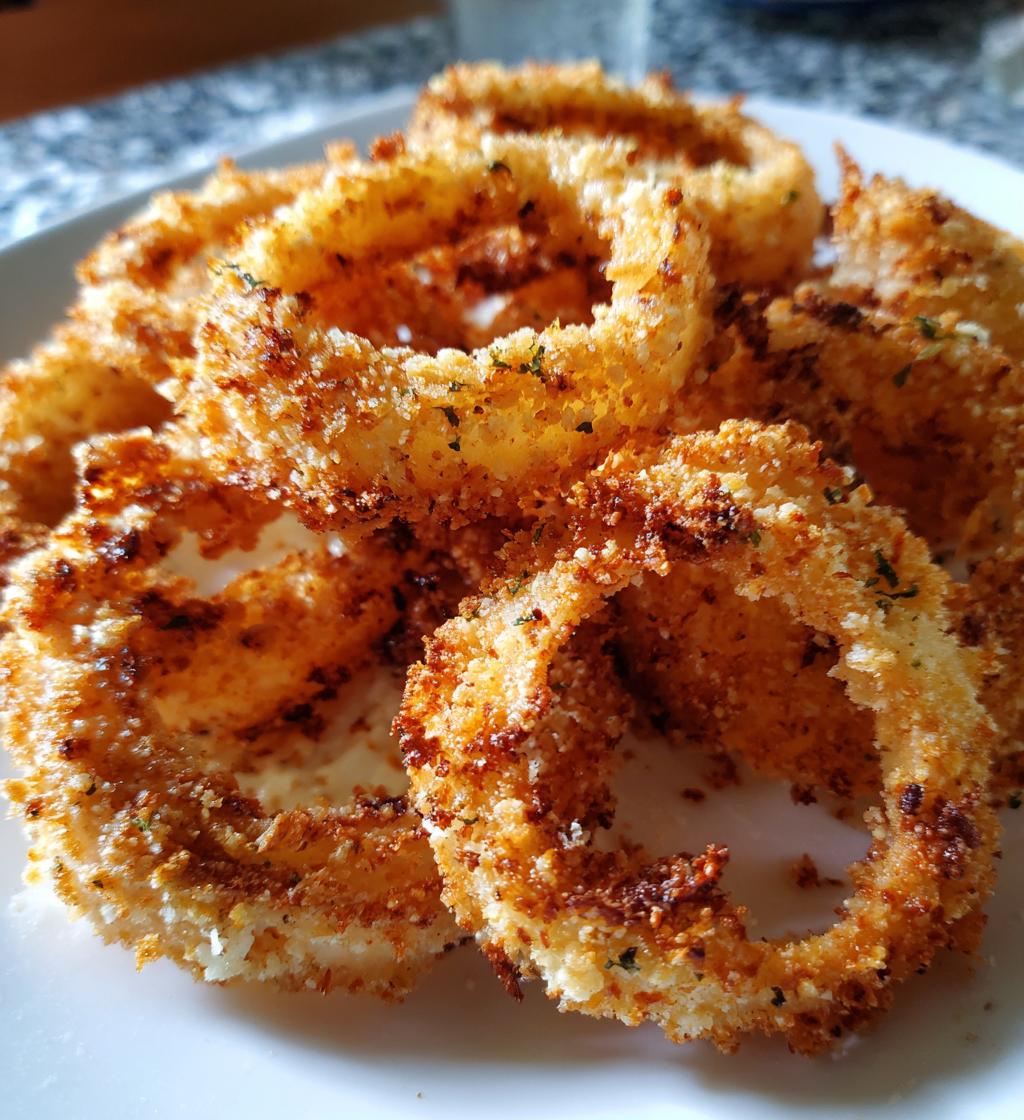 air fryer onion rings keto version