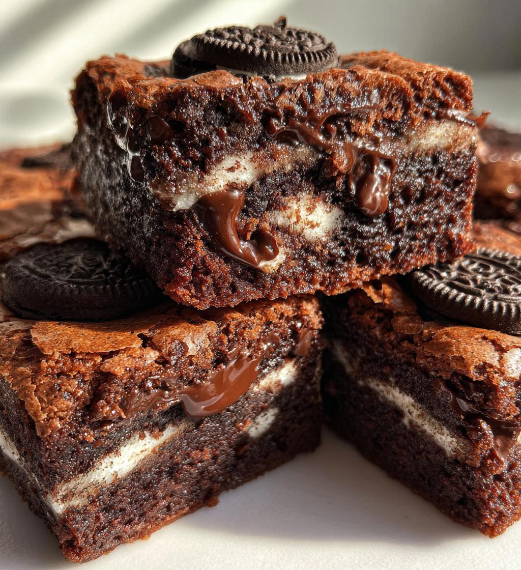 air fryer oreo stuffed brownies - detail 1