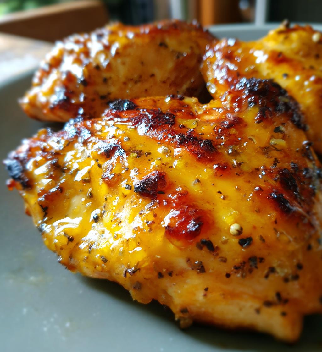 air fryer peach glazed chicken breast recipe