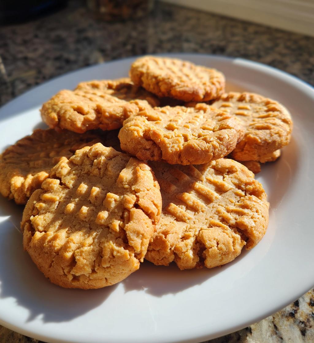 air fryer peanut butter cookies - detail 1