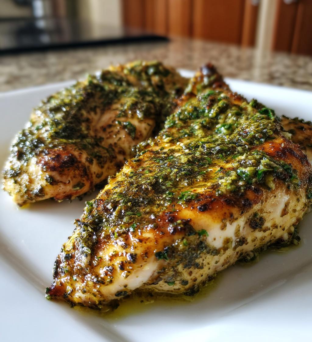air fryer pesto chicken fillet recipe