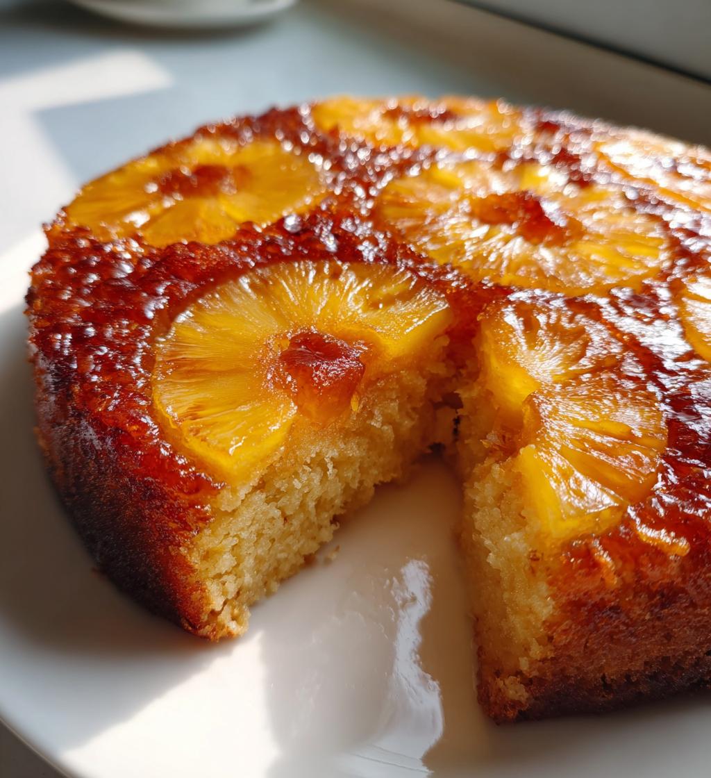 air fryer pineapple upside down cake