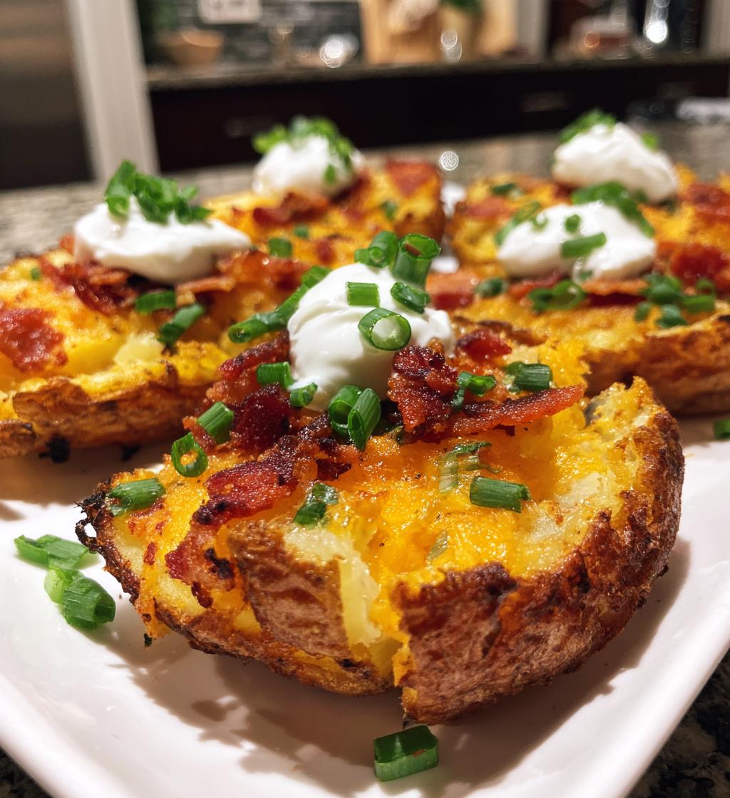 air fryer potato skins deliciously crispy appetizer - detail 1
