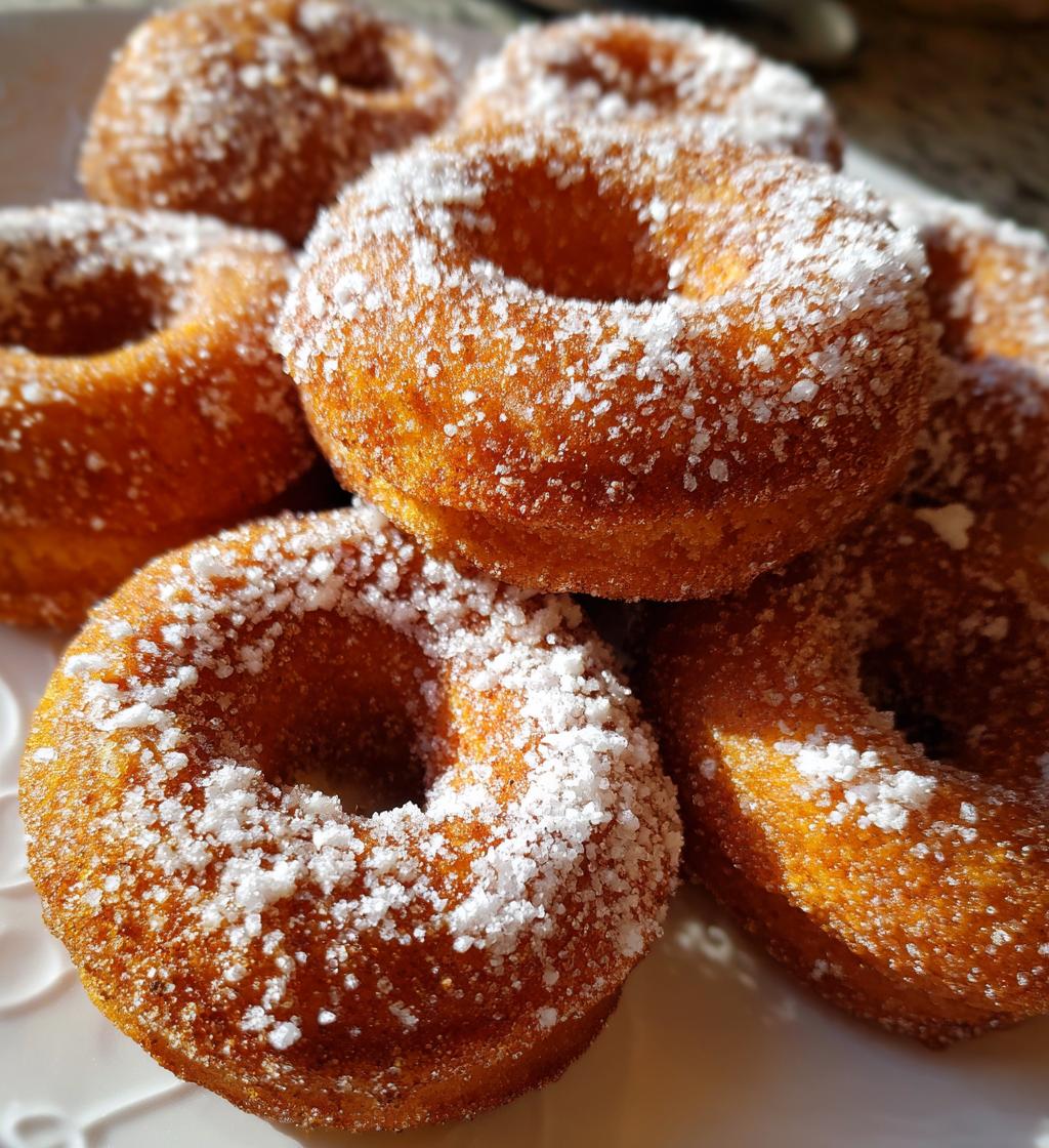 air fryer pumpkin spice donuts