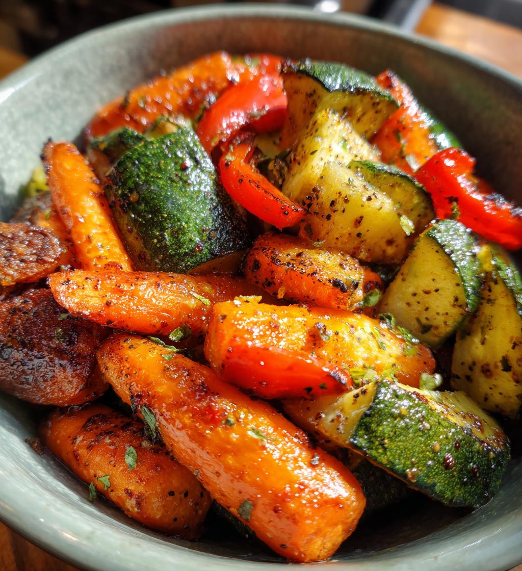 air fryer roasted vegetables recipe - detail 1