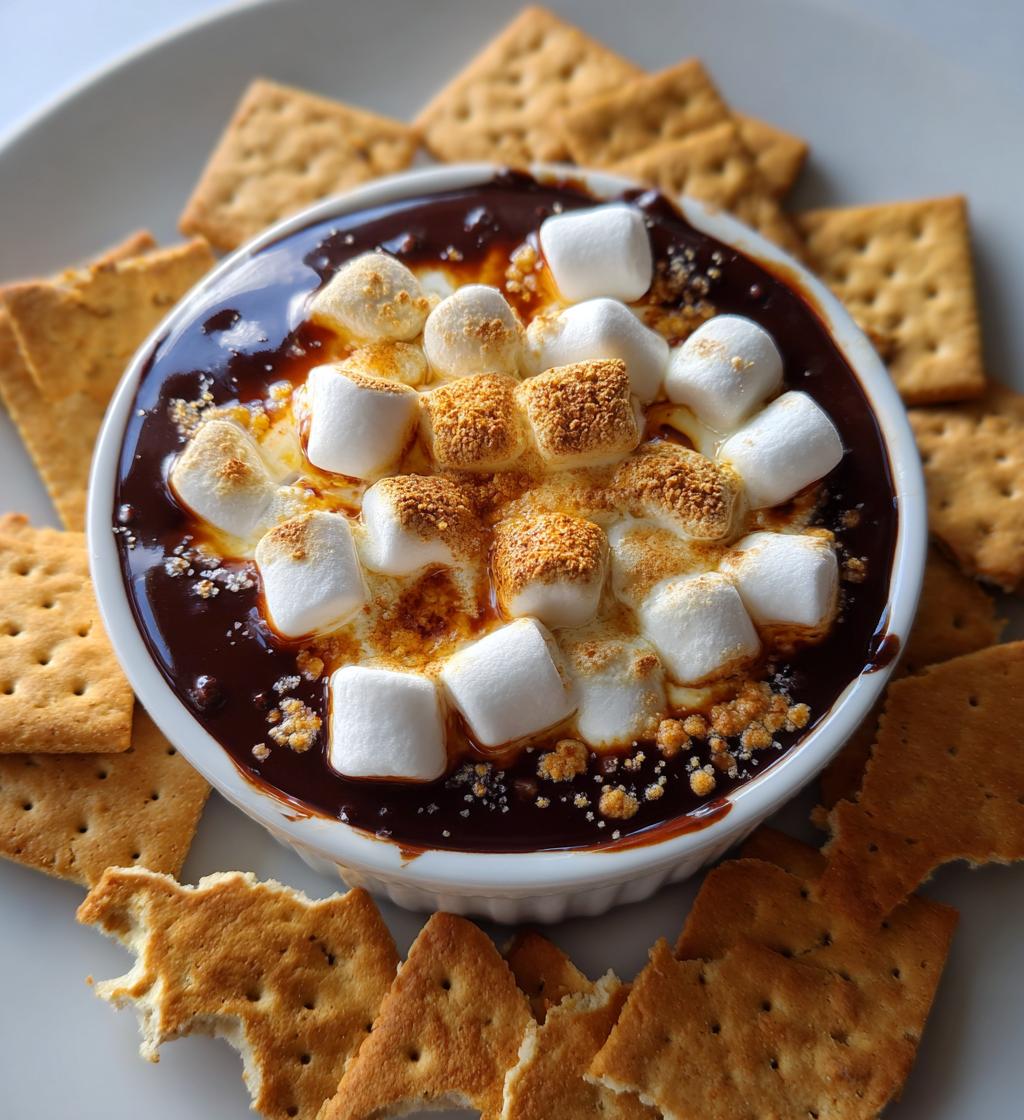 air fryer smores dip delicious dessert recipe - detail 1