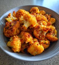 air fryer spicy cauliflower bites