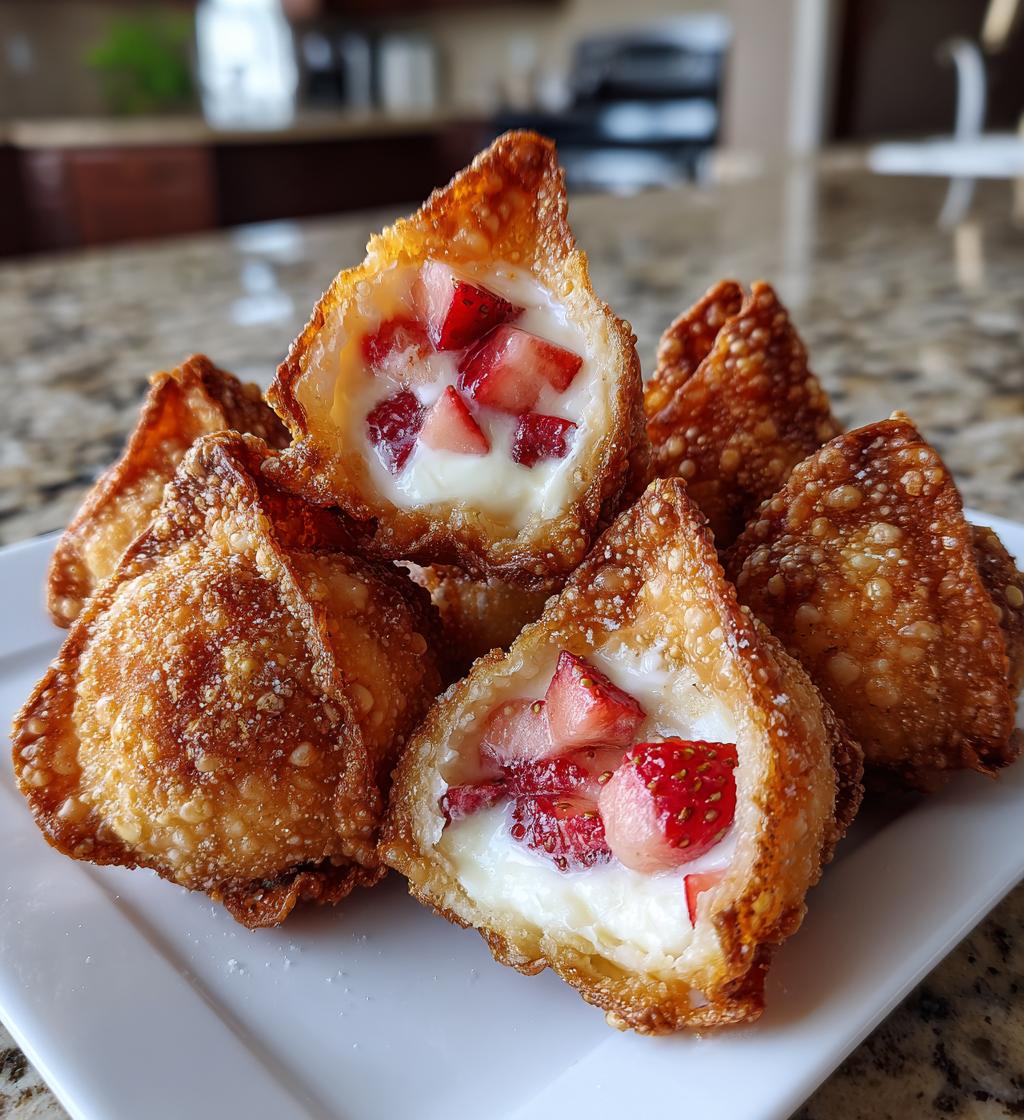 air fryer strawberry cheesecake bites recipe