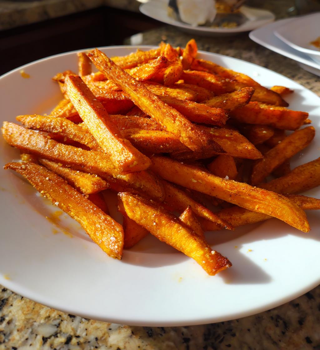 air fryer sweet potato fries - detail 1