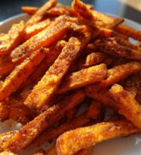 air fryer sweet potato fries with cinnamon sugar