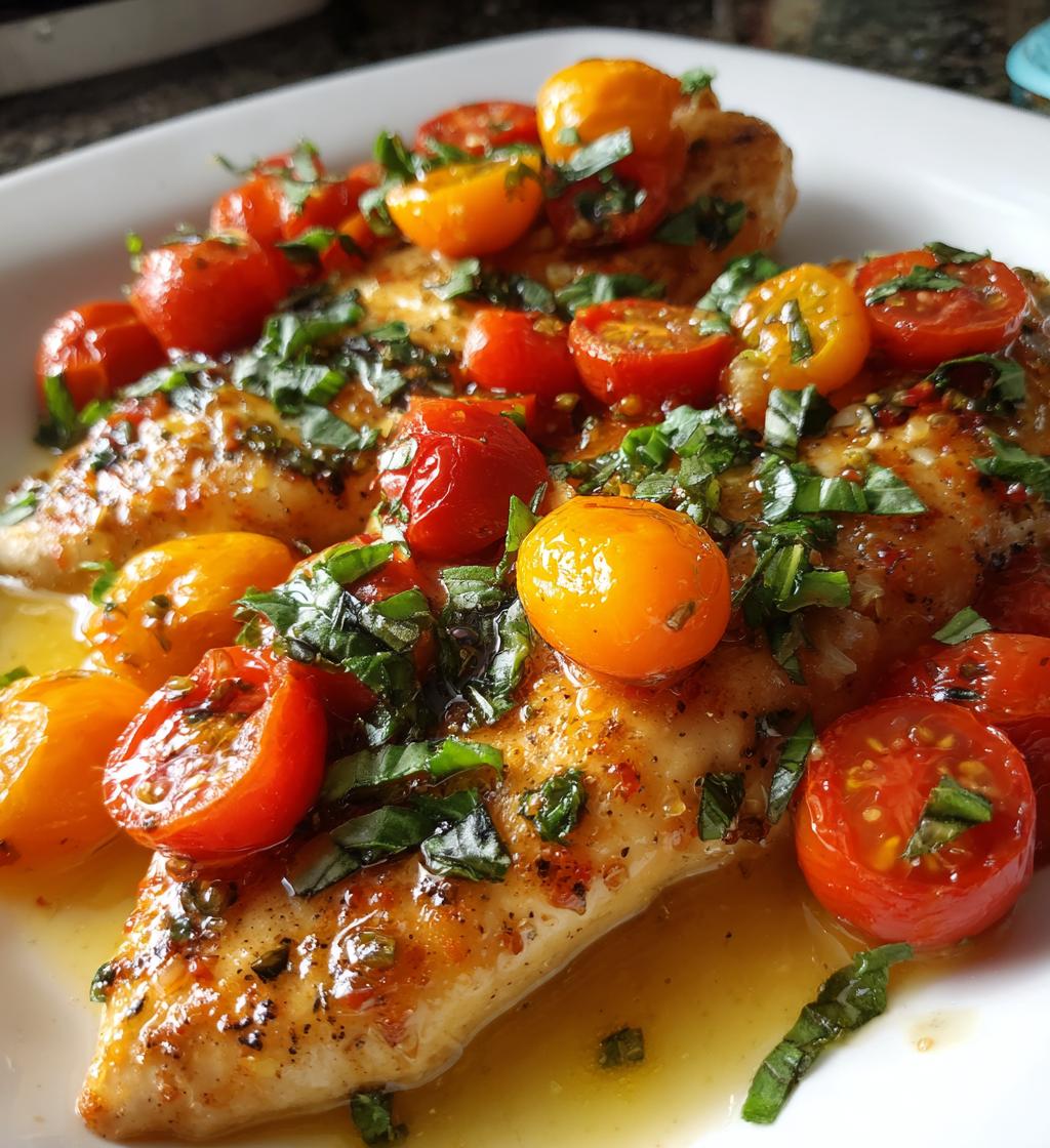 air fryer tomato basil chicken breast recipe