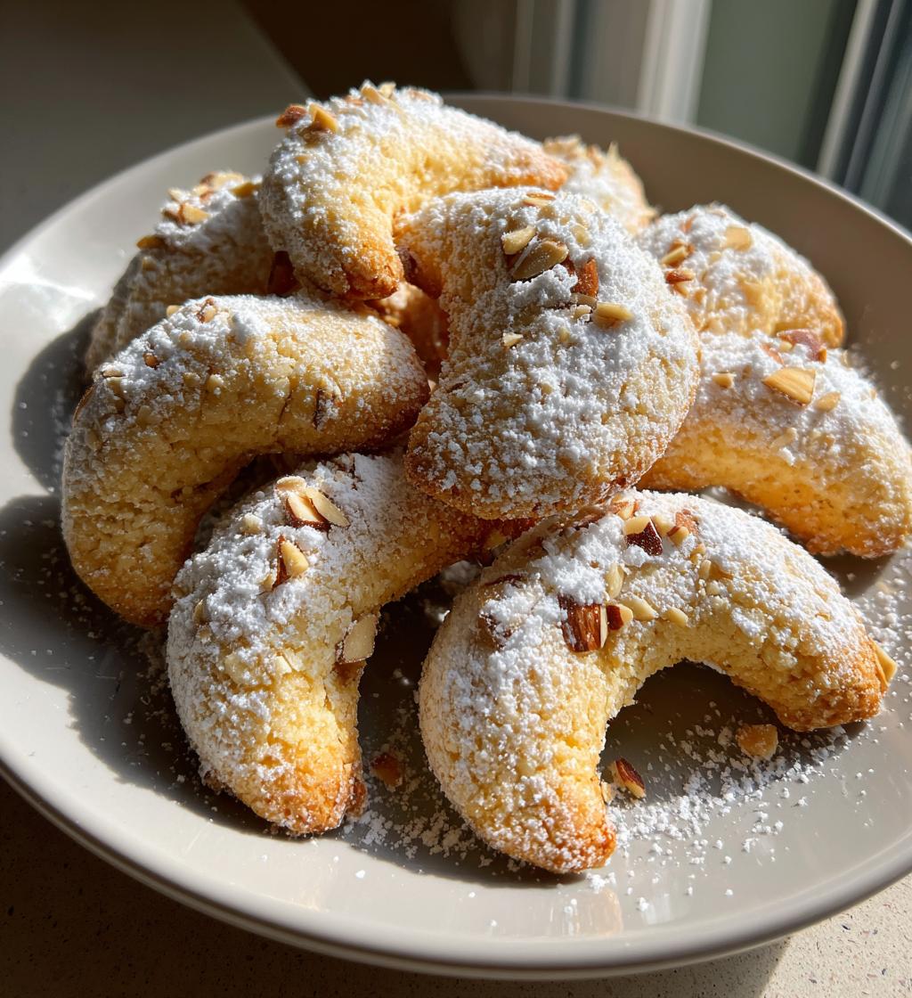 almond crescent cookies
