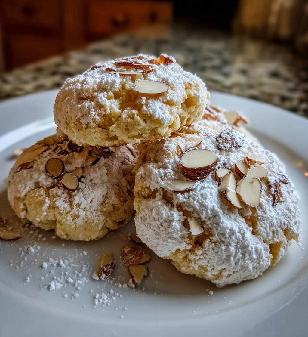 almond meltaway cookies - detail 1