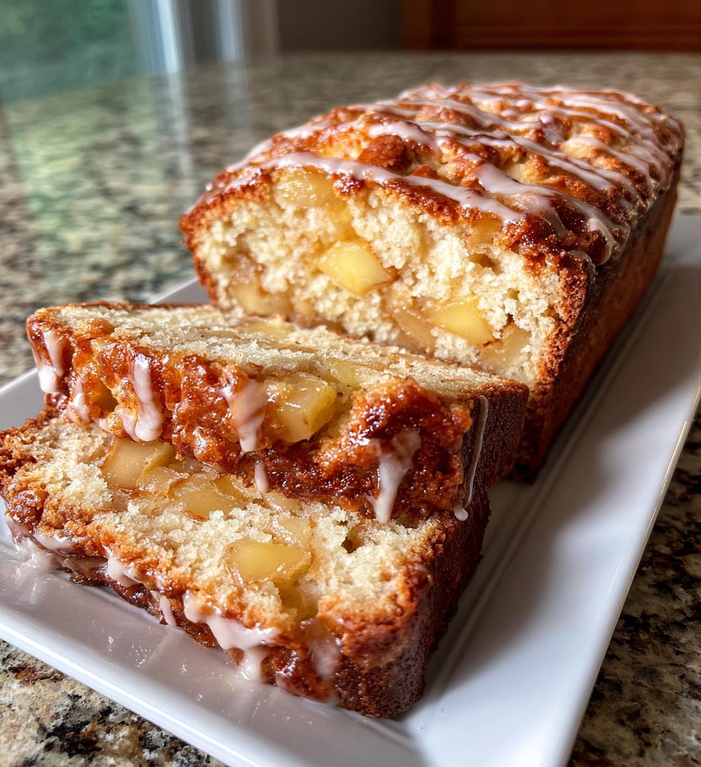 amish apple fritter bread - detail 1