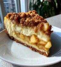 apple crumble cheesecake