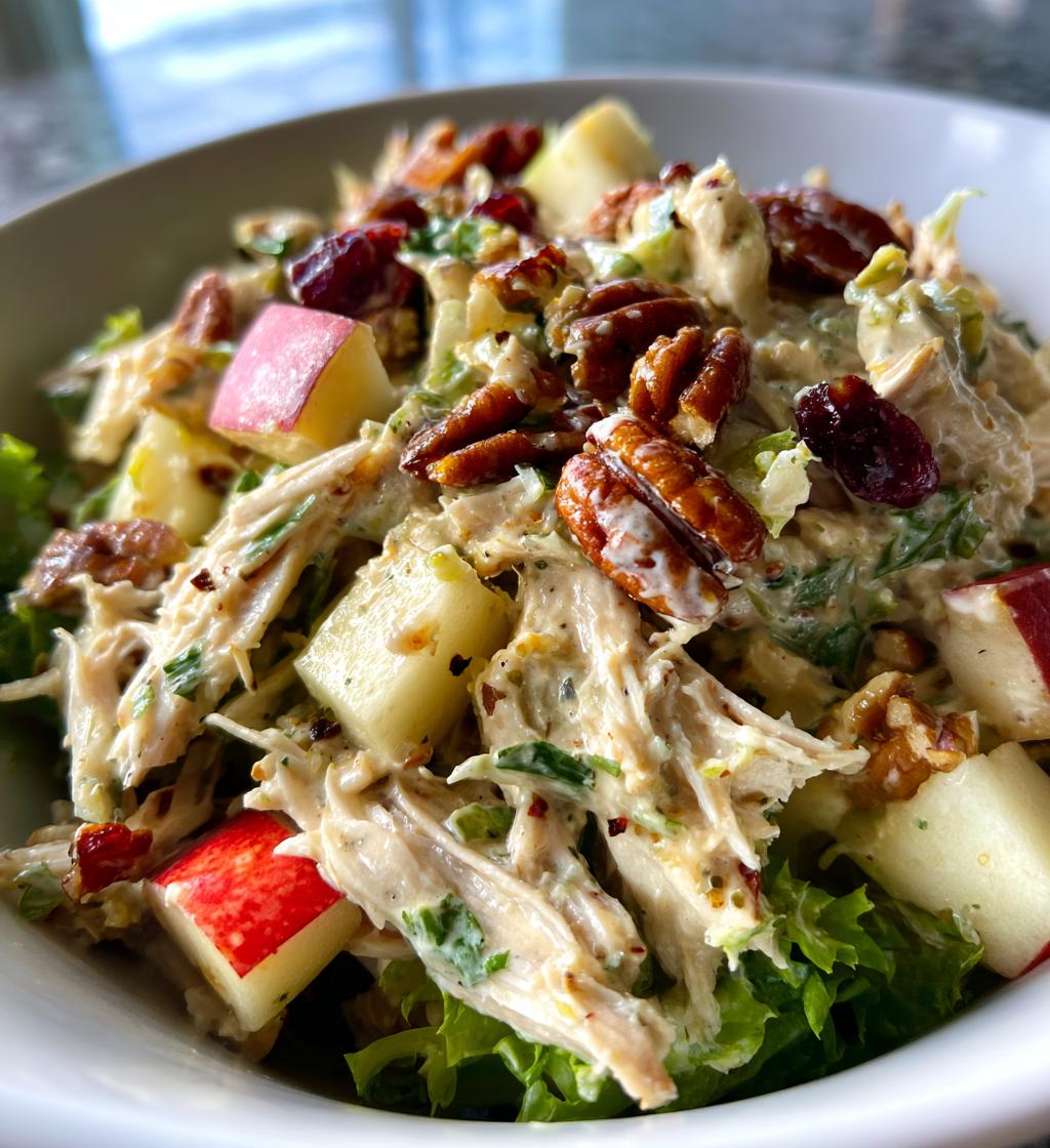 apple pecan chicken salad - detail 1