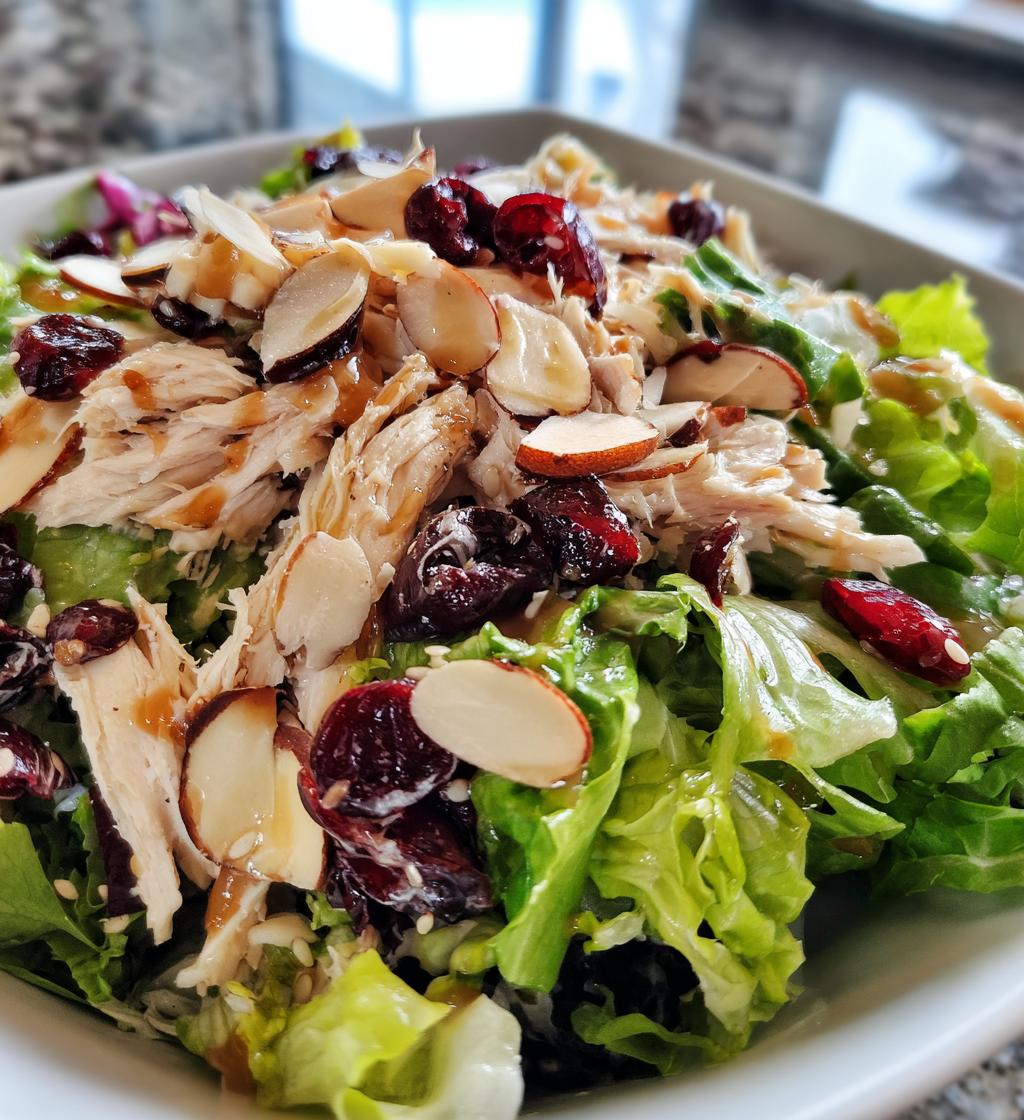 asian chicken cranberry salad - detail 1