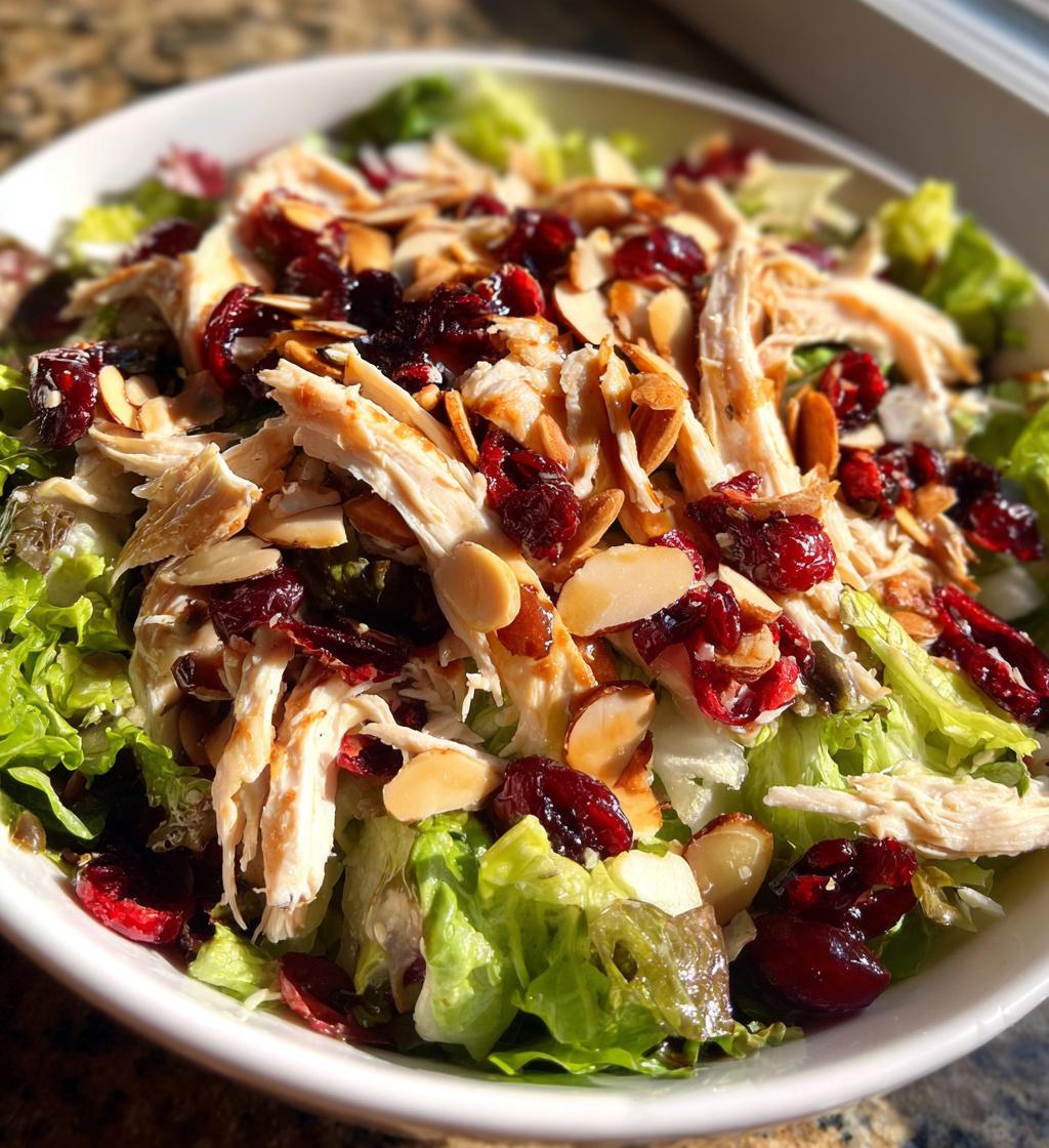 asian chicken cranberry salad