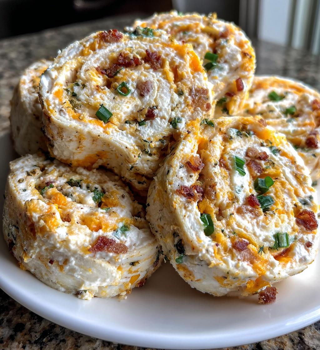 bacon cheddar ranch pinwheels - detail 1