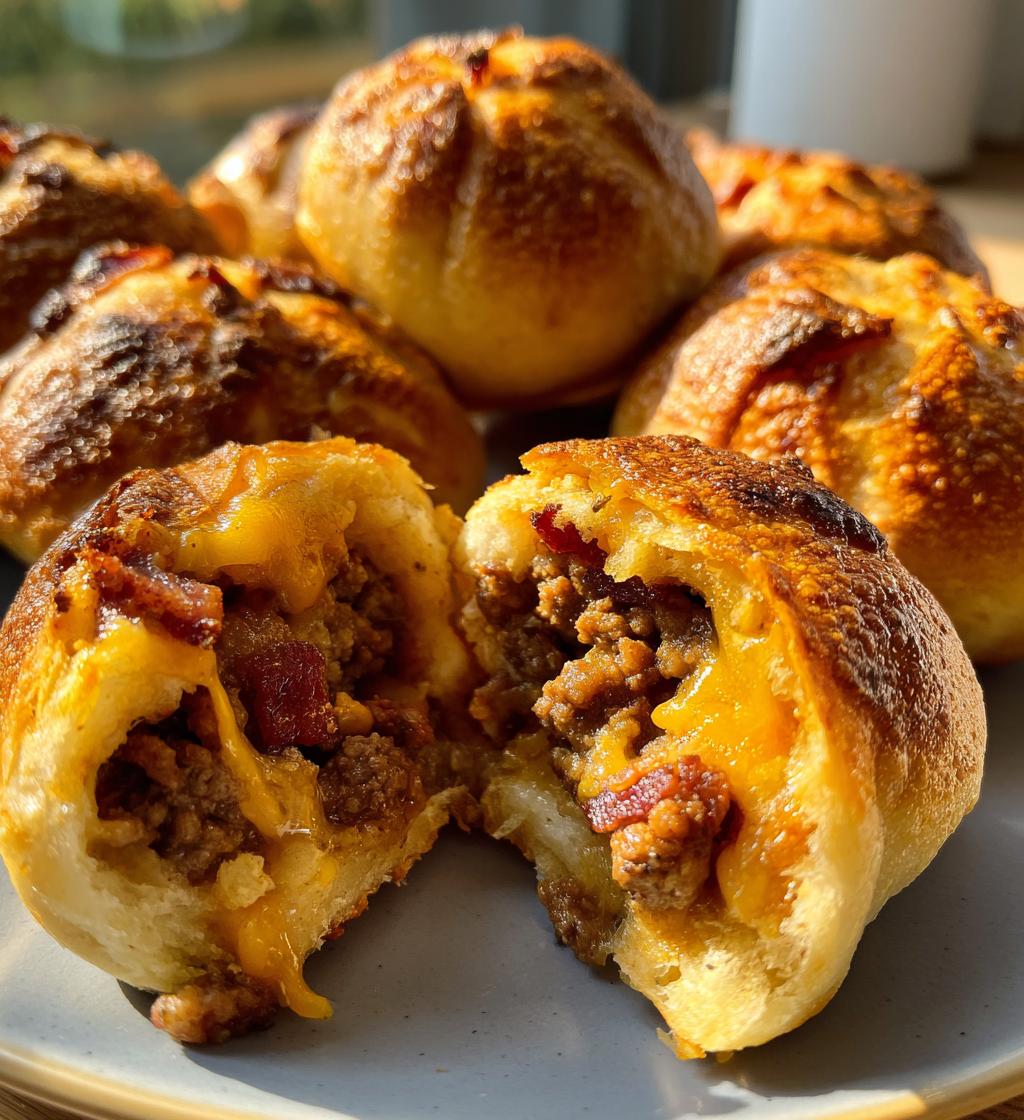 bacon cheeseburger bombs recipe - detail 1