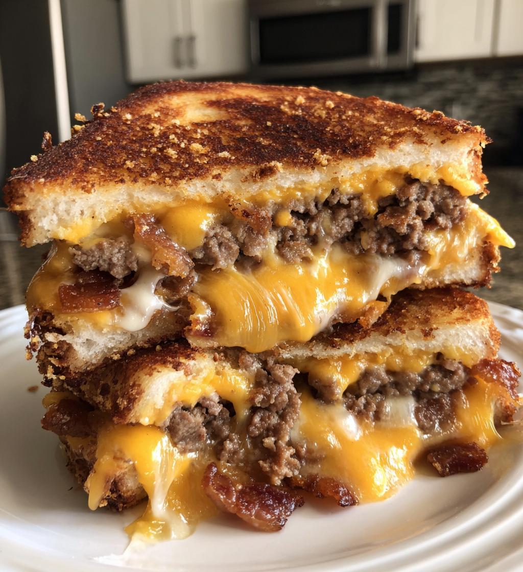 bacon cheeseburger grilled cheese