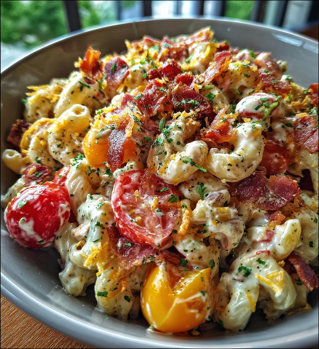 bacon ranch pasta salad recipe - detail 1