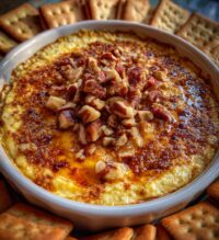 baked caramel apple cheesecake dip
