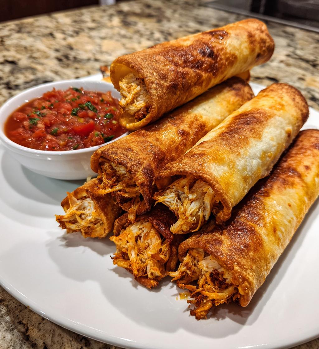 baked chicken taquitos recipe