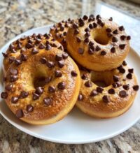 baked chocolate chip donuts