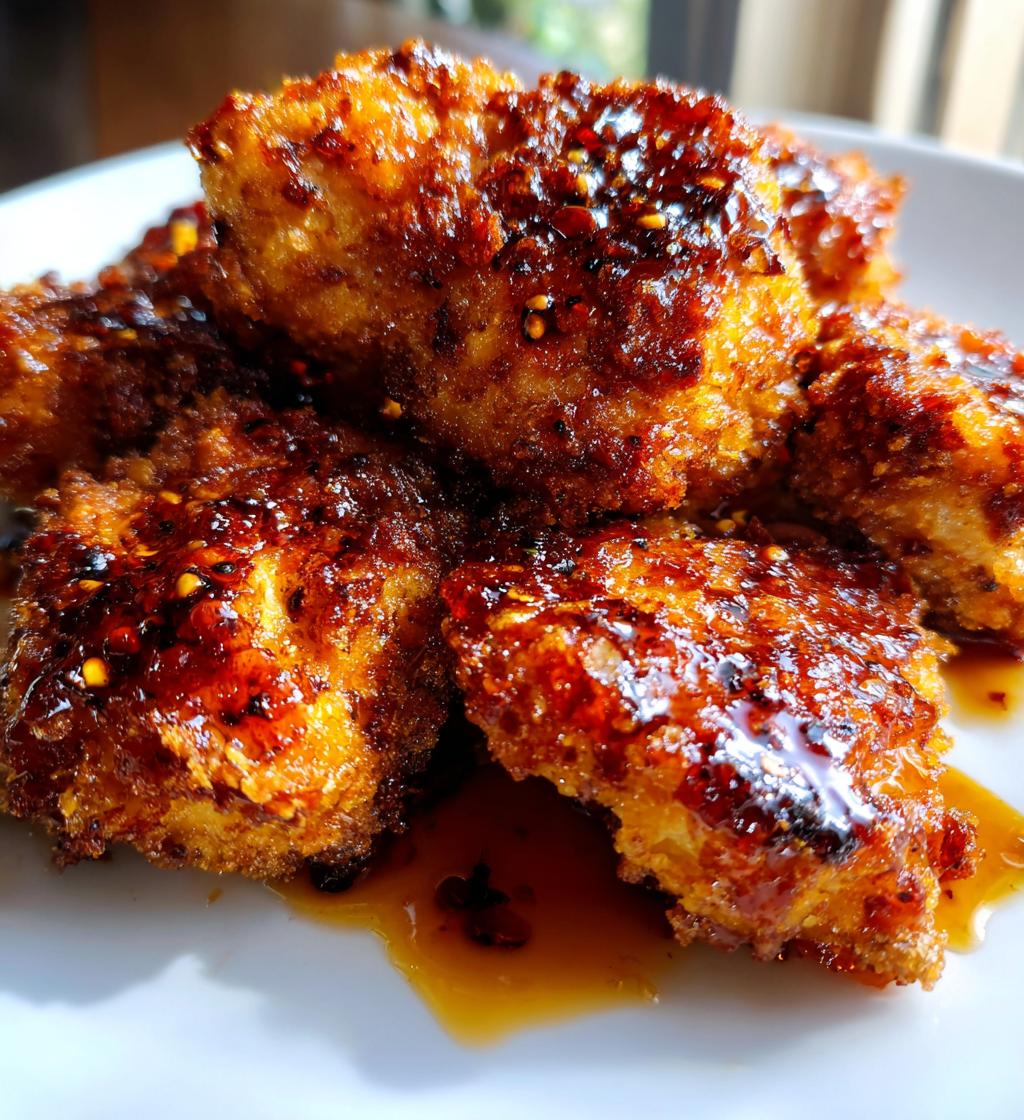 baked crunchy hot honey chicken