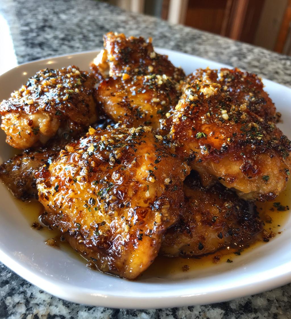 baked garlic brown sugar chicken - detail 1