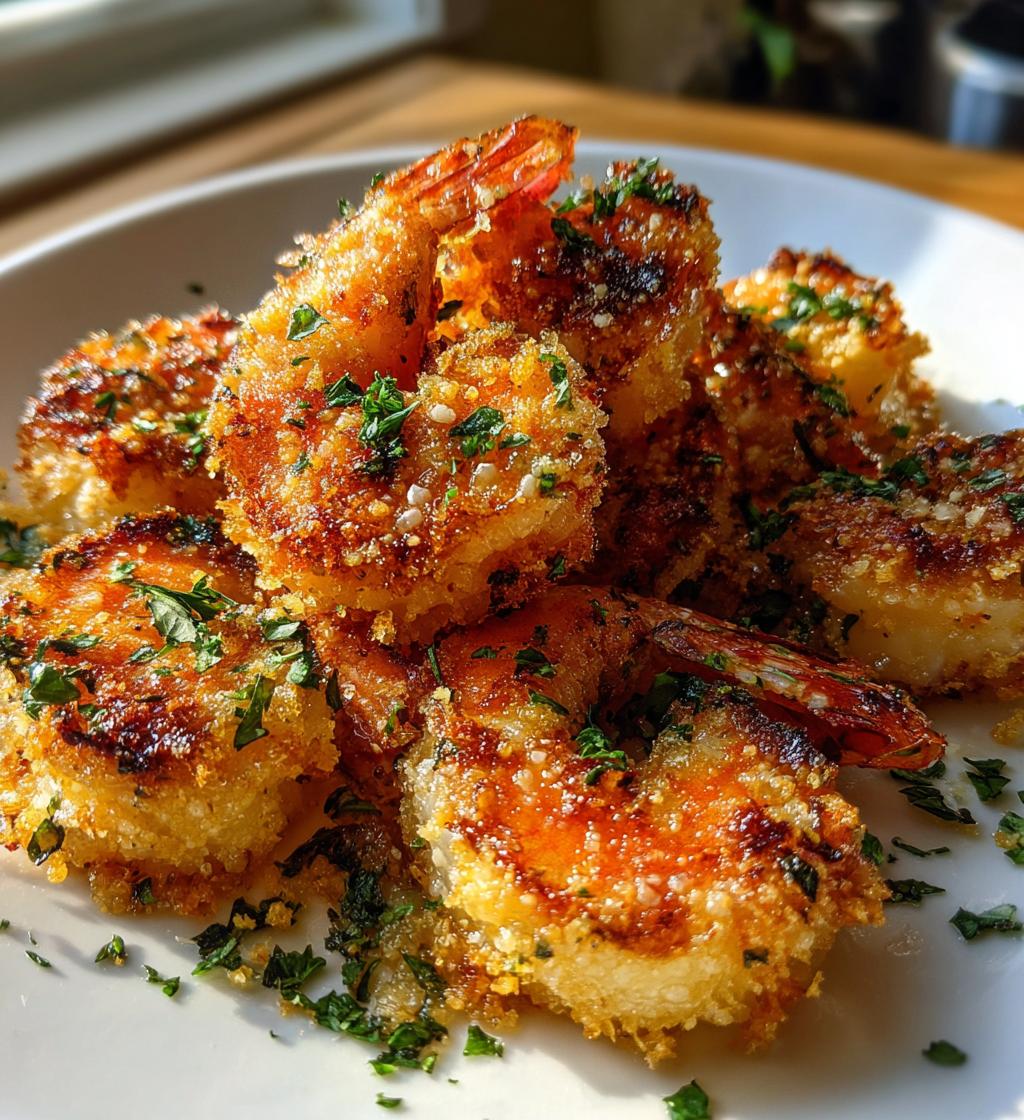 baked garlic parmesan shrimp - detail 1