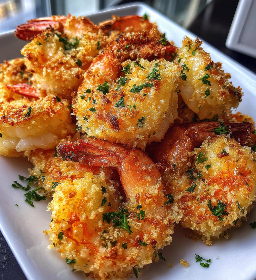 baked garlic parmesan shrimp