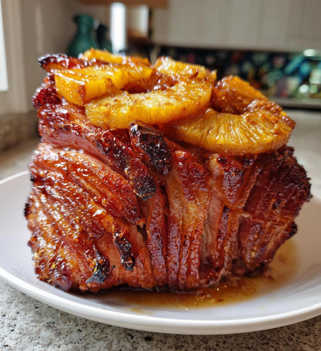 baked ham with pineapple and brown sugar glaze