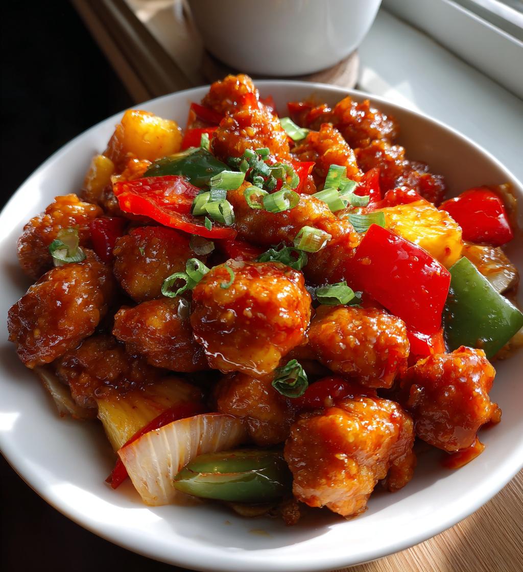 baked sweet and sour chicken - detail 1