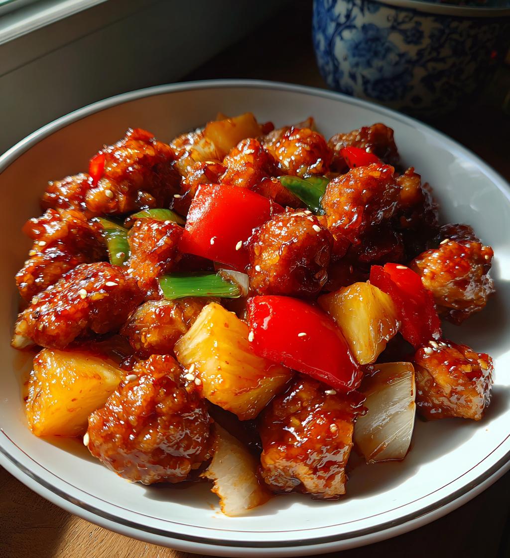 baked sweet and sour chicken