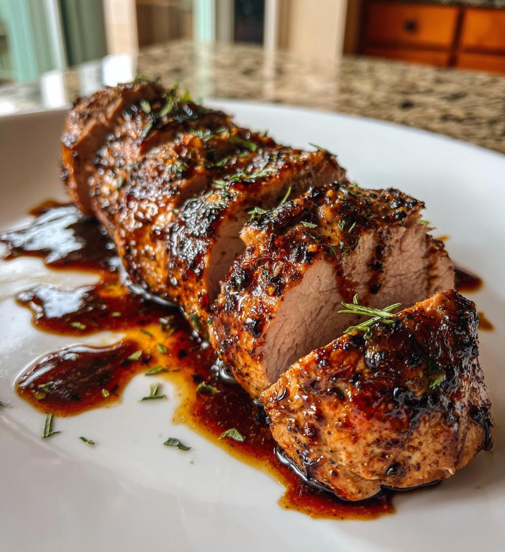 balsamic pork tenderloin in oven