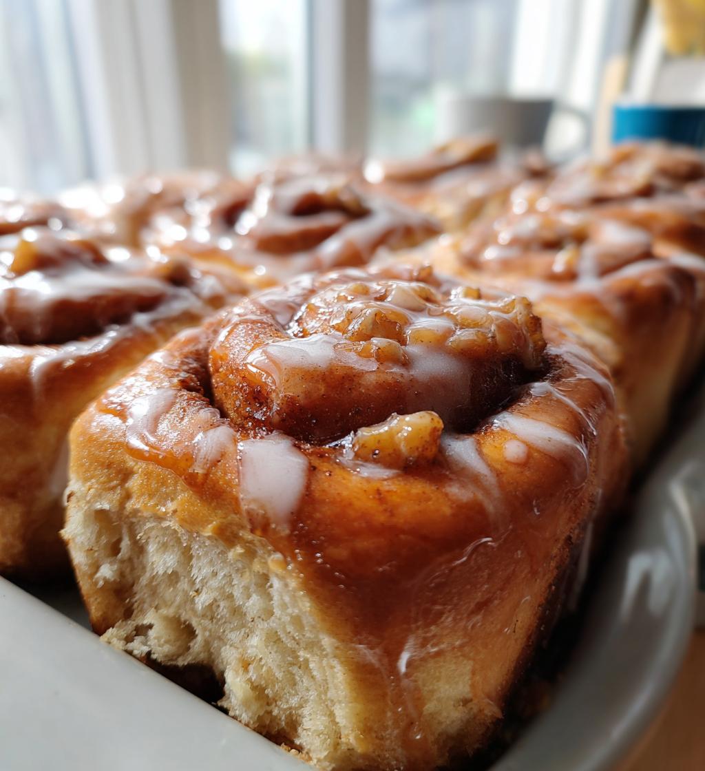 banana bread cinnamon rolls - detail 1