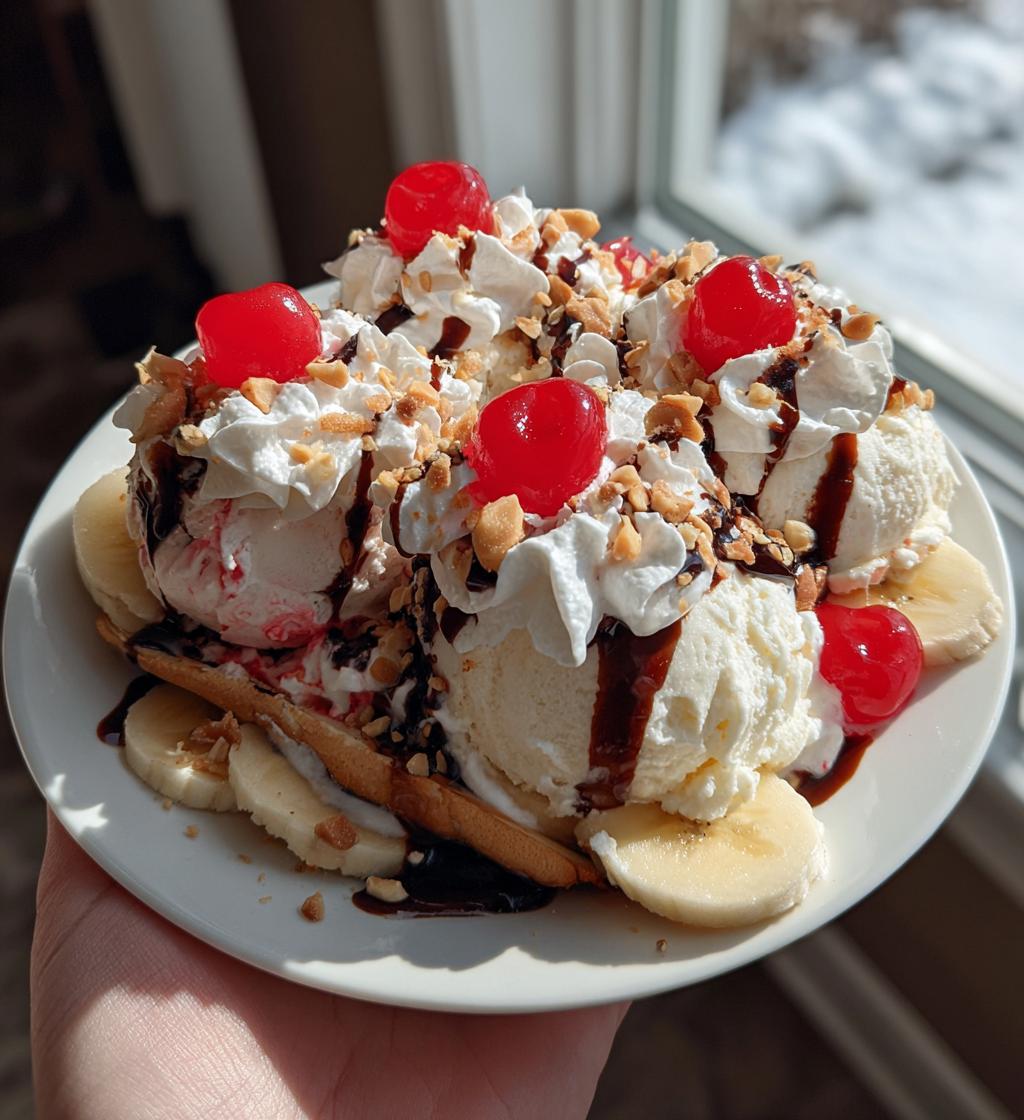 banana split sundae