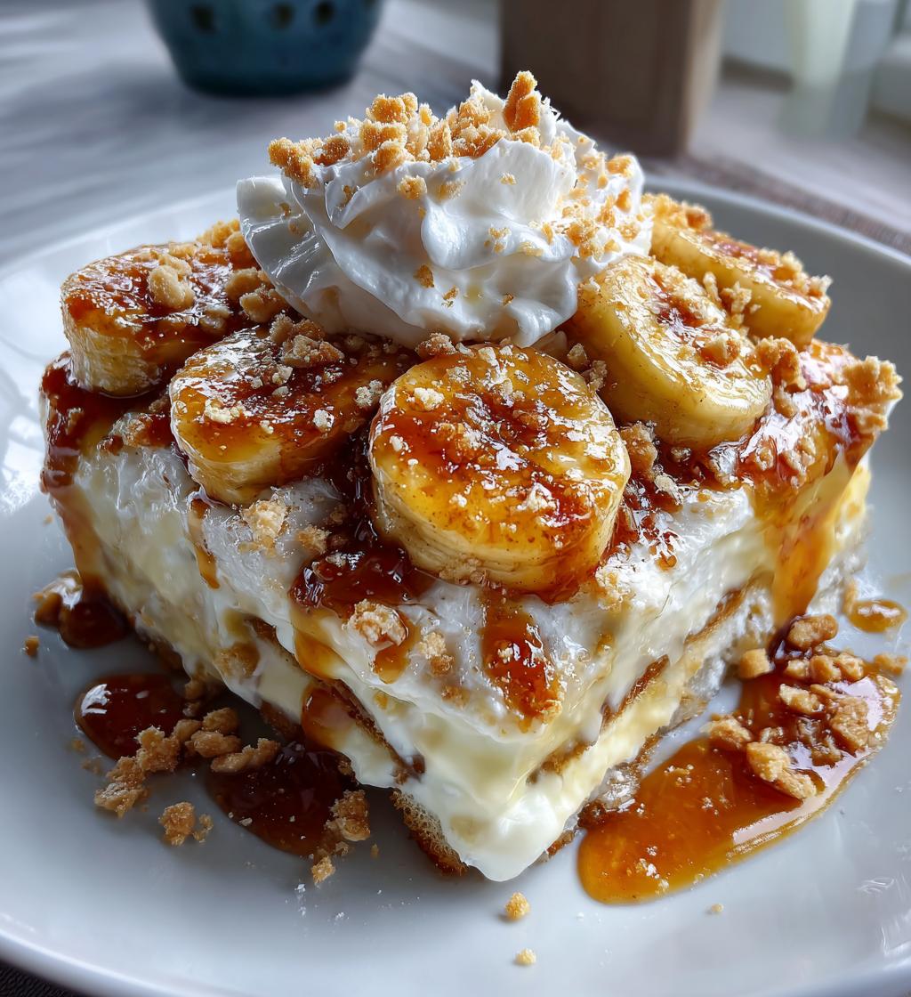 bananas foster banana pudding - detail 1