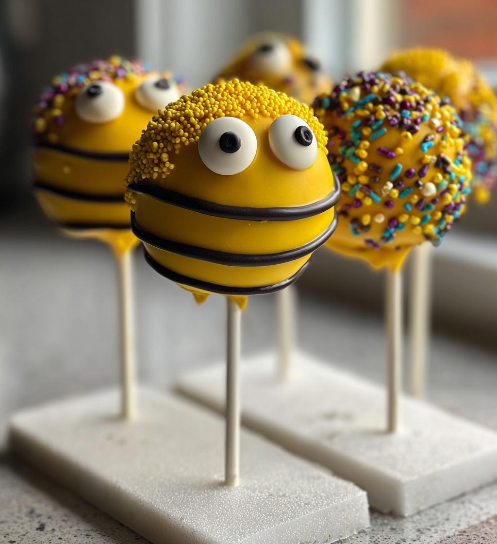 bee cake pops