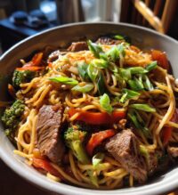 beef lo mein