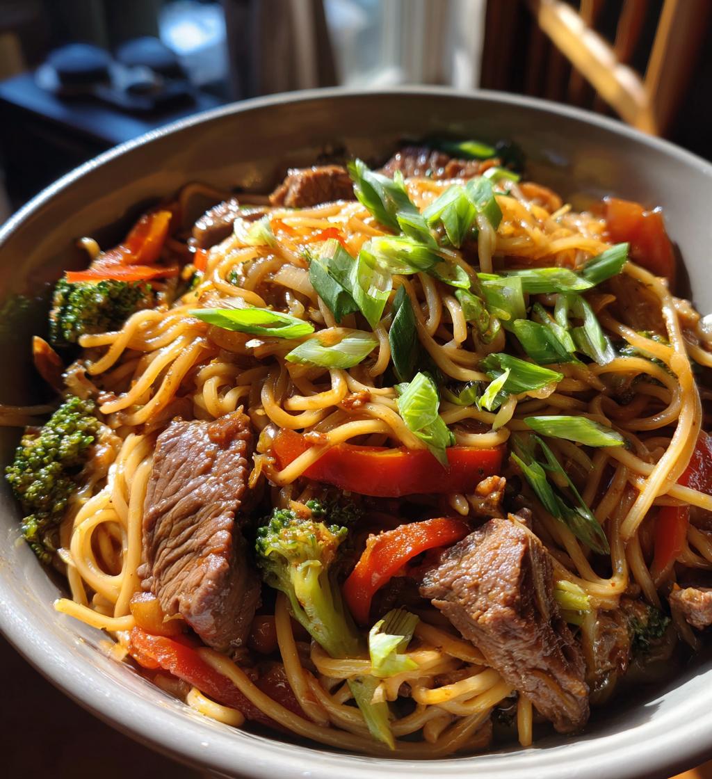 beef lo mein