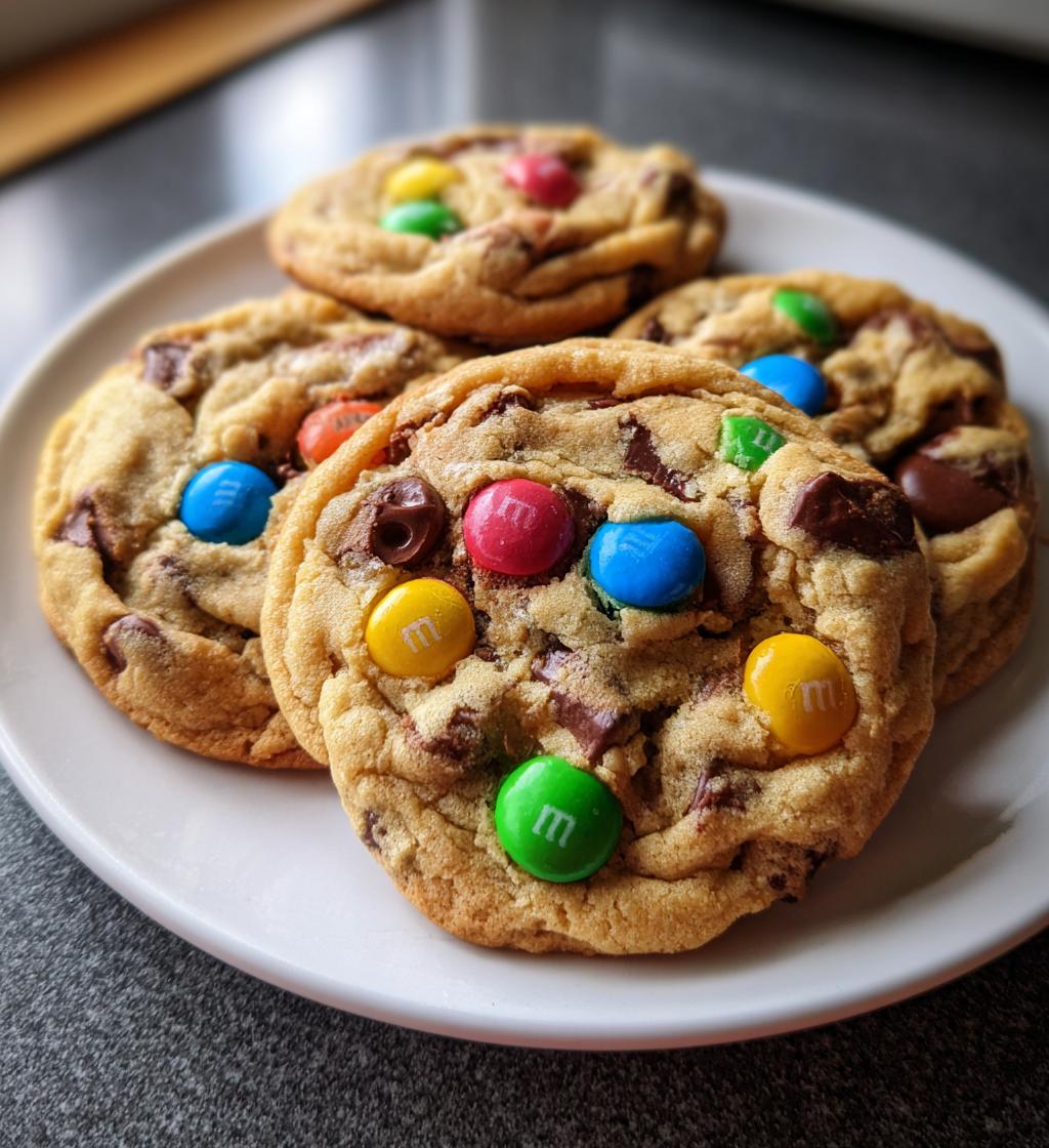big chocolate mm valentines day cookies