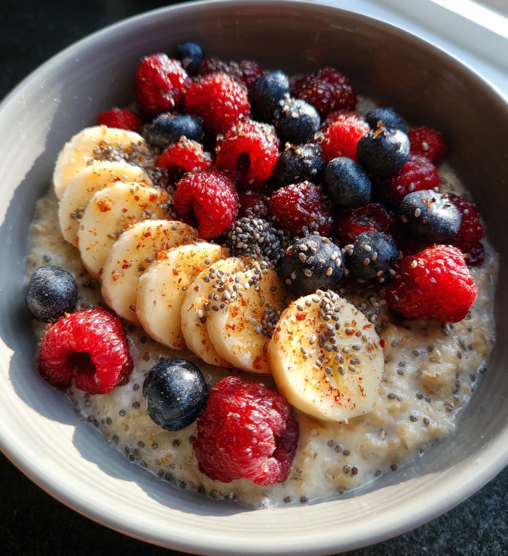 blended overnight oats - detail 1