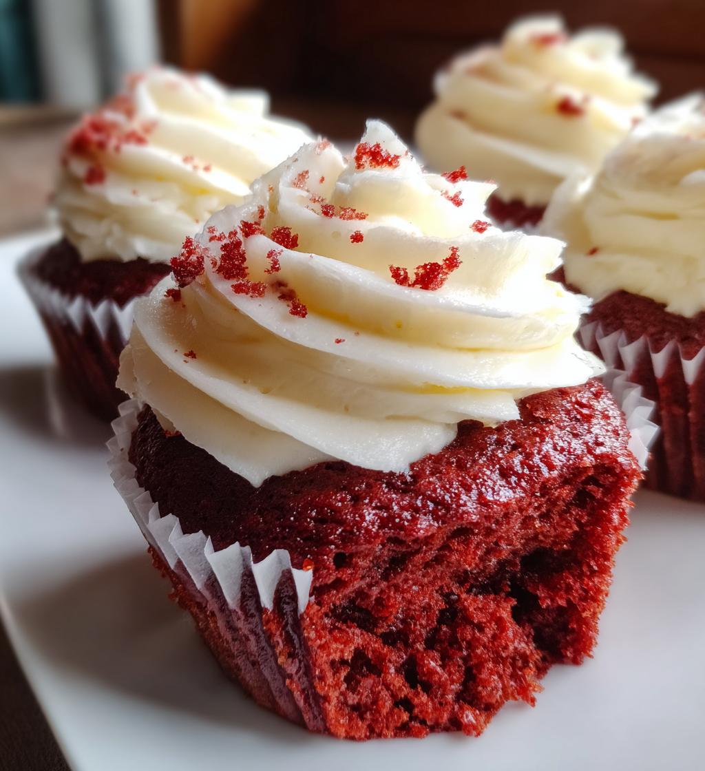 bloody red velvet cupcakes