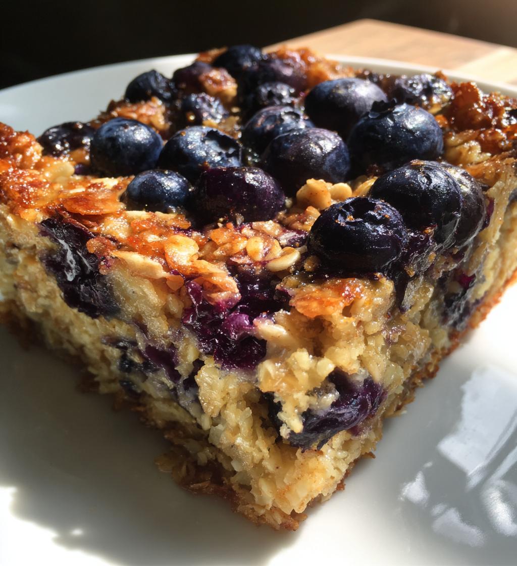 blueberry baked oatmeal - detail 1