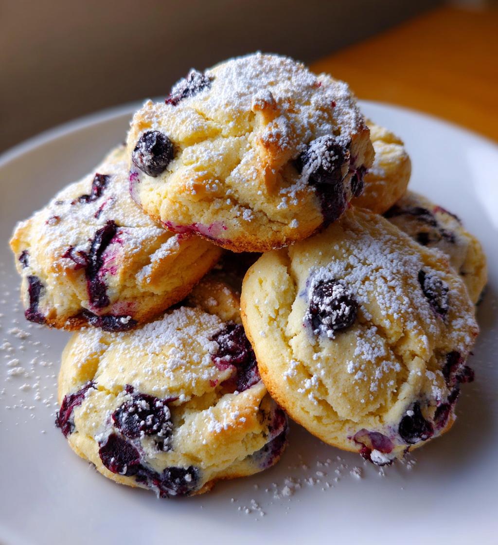 blueberry cheesecake cookies