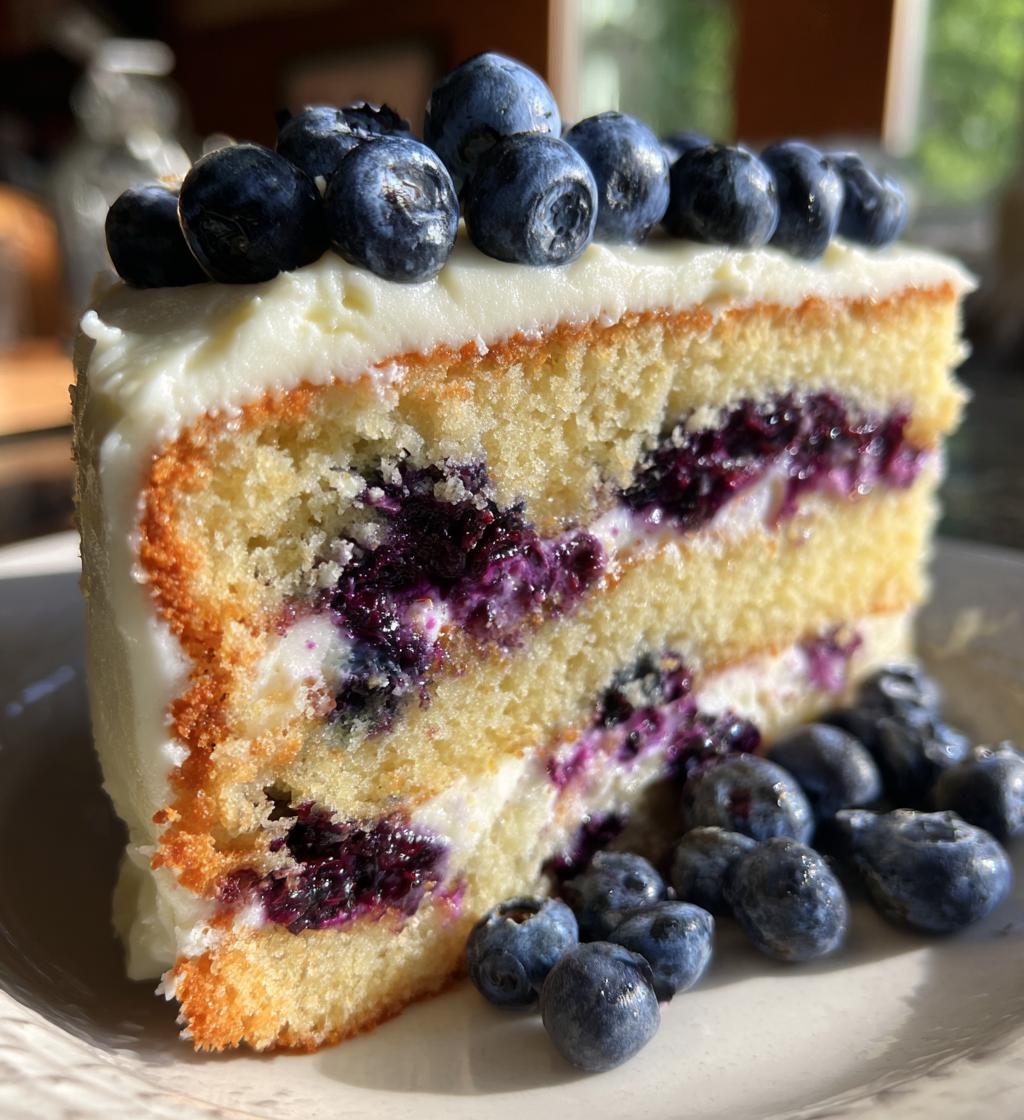 blueberry yum yum cake - detail 1