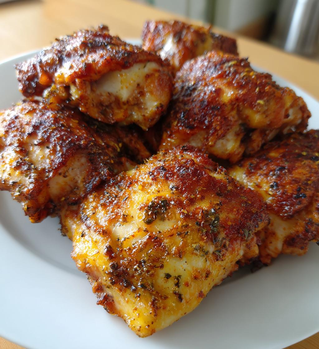 bone in skinless chicken thigh recipes air fryer - detail 1
